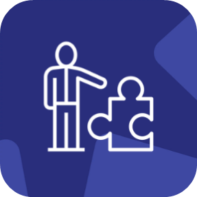 person with puzzle piece